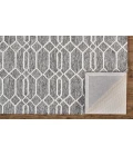 Feizy Belfort Cottage Trellis & Lattice, Gray/Black/Ivory, 12' x 15' Area Rug