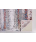 Feizy Cadiz Industrial Abstract, Gray/Red/Blue, 13' x 20' Area Rug