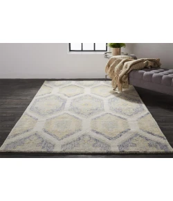 Feizy Arazad 8511F GRAY/YELLOW Area Rug 3 ft. 6 in. X 5 ft. 6 in. Rectangle