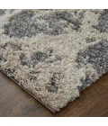 Feizy Mynka Casual Abstract, Gray/Ivory, 10' x 14' Area Rug