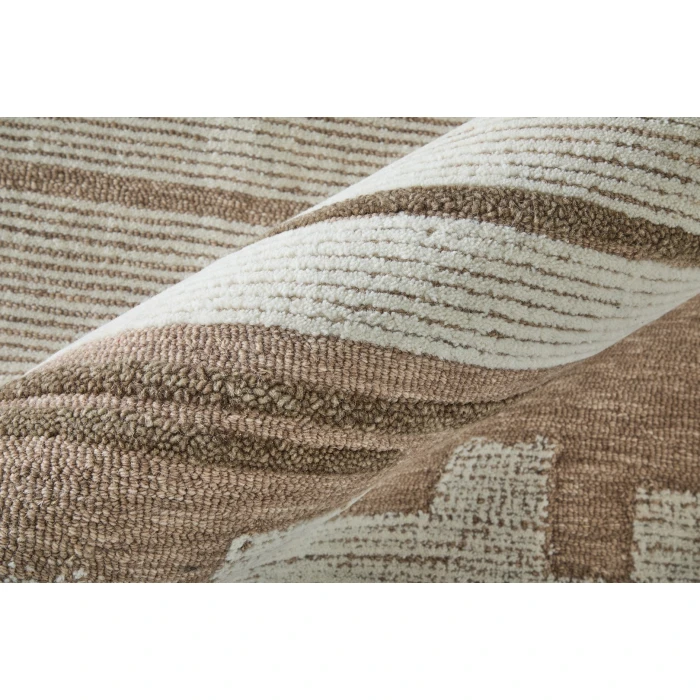 Feizy Winston Brown/Ivory/Tan WNS8B01F 2ft. x 3ft. Rect. Rug