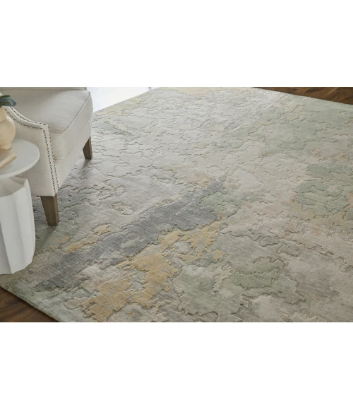 Feizy Jaxson Ivory/Green/Orange JXN39SAF 9ft. x 12ft. Rect. Rug