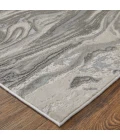 Feizy Prasad Casual Watercolor, Gray/Ivory/Silver, 8' x 11' Area Rug