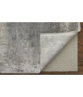 Feizy Cadiz Industrial Abstract, Taupe/Gray/Silver, 13' x 20' Area Rug