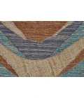 Feizy Bermuda Casual Geometric, Blue/Brown/Ivory, 5' x 8' Area Rug