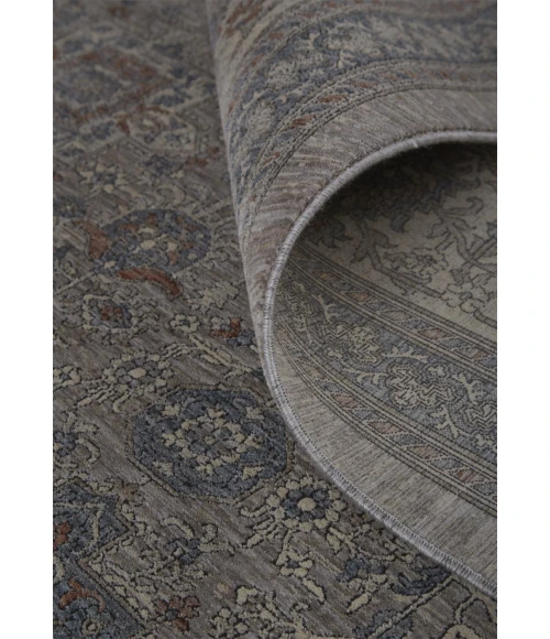 Feizy Marquette Rustic Persian Farmhouse Rug, Gray/Blue/Rust, 2ft x 3ft Accent Rug