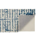 Feizy Dineen Mid-Century Modern Abstract, Ivory/Blue, 8' x 10' Area Rug