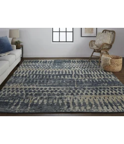 Feizy Palomar 6632F BLUE Area Rug 11 ft. 6 in. X 15 ft. Rectangle