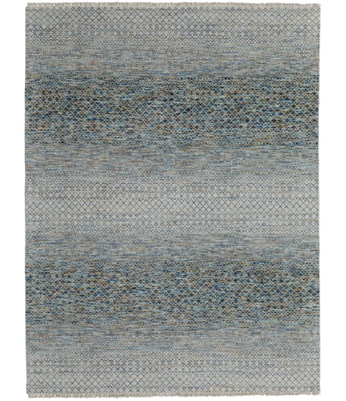 Feizy Branson Casual Solid, Blue/Ivory/Brown, 2' x 3' Accent Rug
