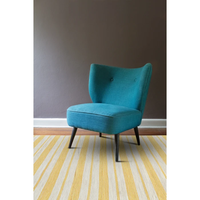 Feizy Duprine Casual Stripes, Yellow/Ivory, 10' x 14' Area Rug