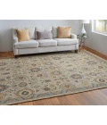Feizy Corbitt Classic Oriental, Tan/Blue/Gold, 2' x 3' Accent Rug