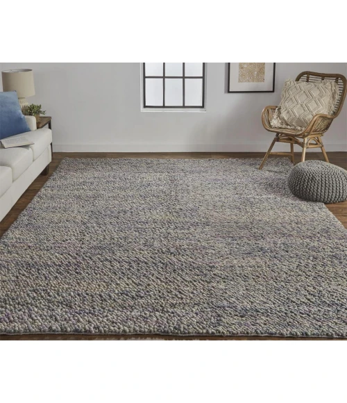 Feizy Berkeley Casual Abstract, Purple/Taupe/Gray, 8' x 11' Area Rug