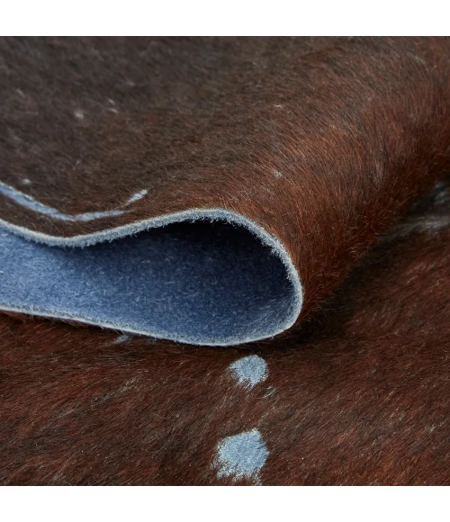 Feizy Ellyse Cabin & Lodge Animal Print, Blue/Brown, Large Shaped Rug