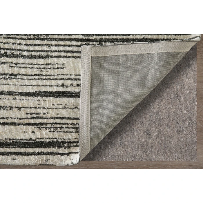 Feizy Colton Black/Ivory 8748A56F 3 ft. 6 in. X 5 ft. 6 in. Rect. Rug