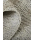 Feizy Elias Abstract Chevron Rug, Oyster Gray/Taos Taupe, 5ft x 8ft Area Rug
