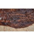 Feizy Bartlett Cabin & Lodge Animal Print, Brown/White/Black, Small Shaped Rug