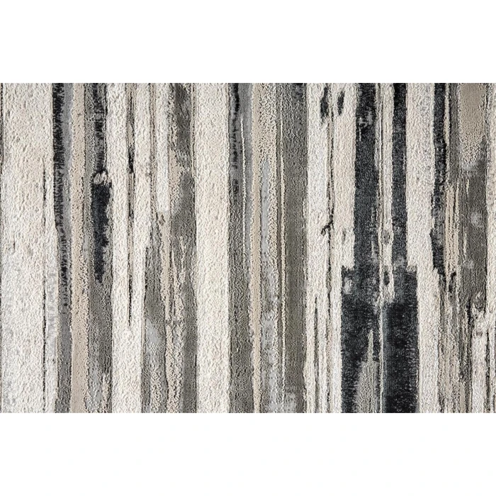 Feizy Micah Industrial Abstract, Silver/Gray/Black, 13' x 20' Area Rug