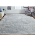 Feizy Langford Casual Abstract, Silver/Gray, 5' x 8' Area Rug