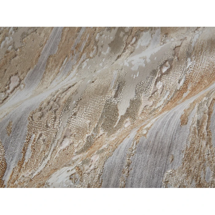Feizy Laina Industrial Abstract, Tan/Ivory, 4' x 6' Area Rug
