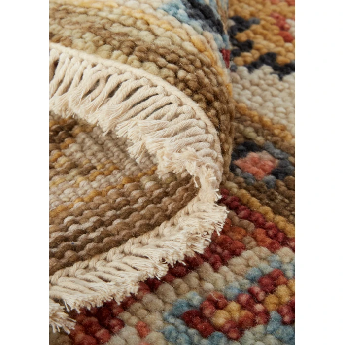 Feizy Carrington Vintage Oriental, Ivory/Red/Blue, 7'-9" x 9'-9" Area Rug