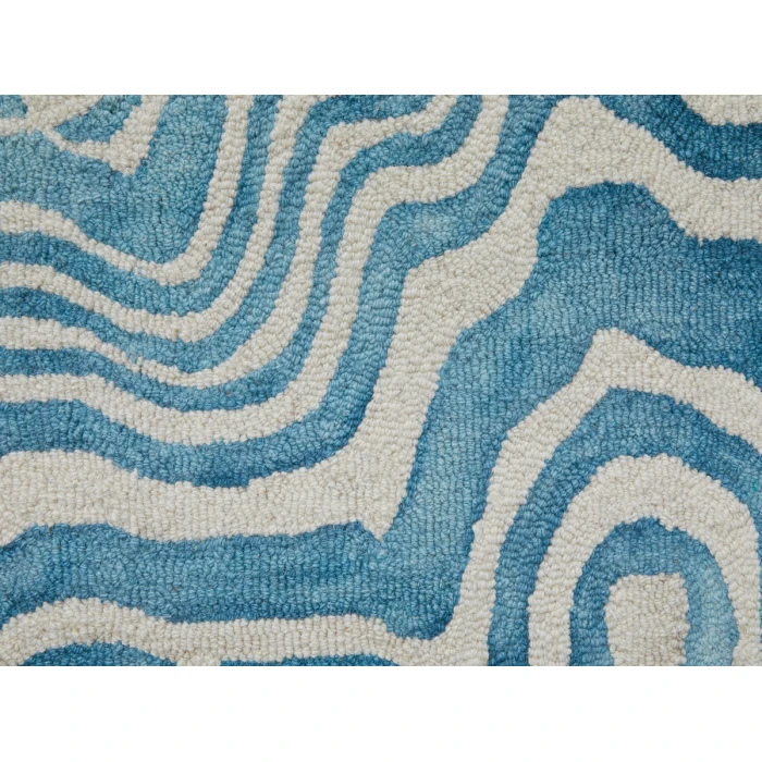 Feizy Lorrain Bohemian & Eclectic Abstract, Blue/Ivory, 8' x 11' Area Rug