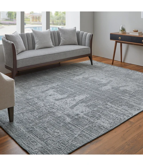 Feizy Eastfield Casual Abstract, Gray, 2'-6" x 10' Runner