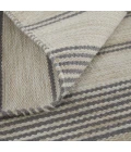 Feizy Duprine Casual Stripes, Gray/Ivory, 4' x 6' Accent Rug