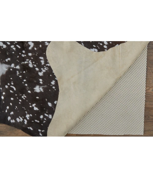 Feizy Ellyse Cabin & Lodge Animal Print, Silver/Brown, Large Shaped Rug