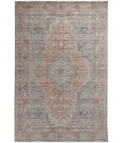 Feizy Marquette 3778F RUST/BLUE Area Rug 2 ft. X 3 ft. Rectangle
