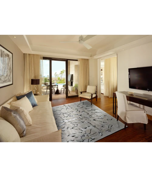 Feizy Cosmo Cabin & Lodge Abstract, Gray/Black/Silver, 2' x 3' Accent Rug