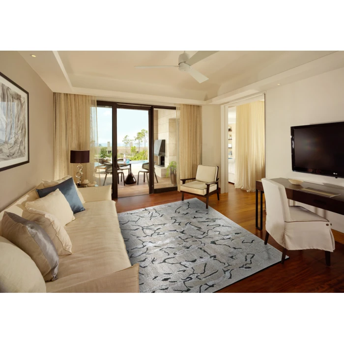 Feizy Cosmo Cabin & Lodge Abstract, Gray/Black/Silver, 2' x 3' Accent Rug