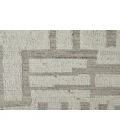 Feizy Ashby Farmhouse Geometric, Gray/Ivory, 3'-6" x 5'-6" Accent Rug
