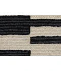 Feizy Maguire Industrial Abstract, Ivory/Black, 10' x 14' Area Rug