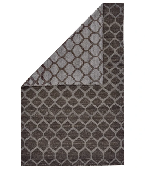 Feizy Prentiss Classic Geometric, Gray, 9' x 12' Area Rug