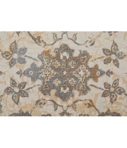 Feizy Celene Casual Bordered, Ivory/Tan/Gray, 10' x 14' Area Rug