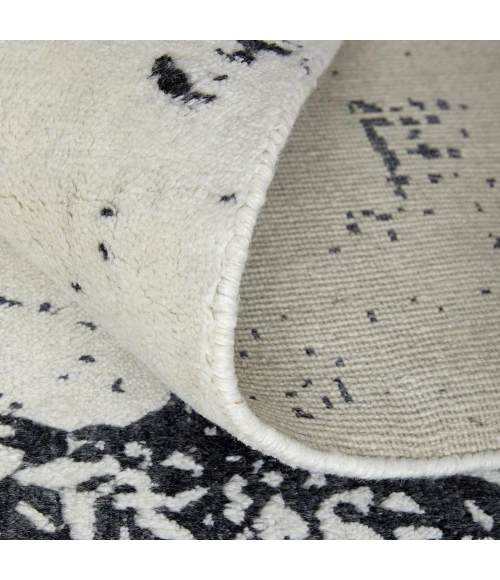 Feizy Coda Industrial Abstract, Black/White, 5' x 8' Area Rug