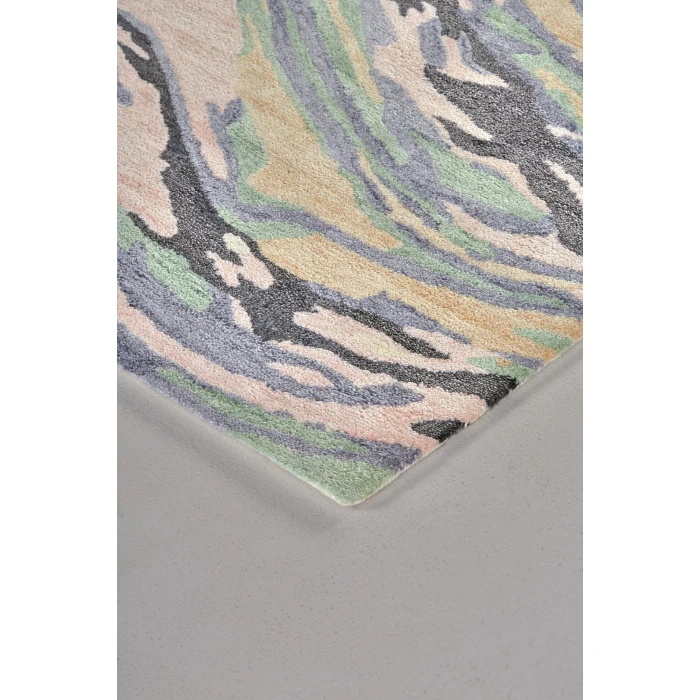 Feizy Dryden Ivory/Green/Blue 8738790F 9ft.6in. x 13ft.6in. Rect. Rug