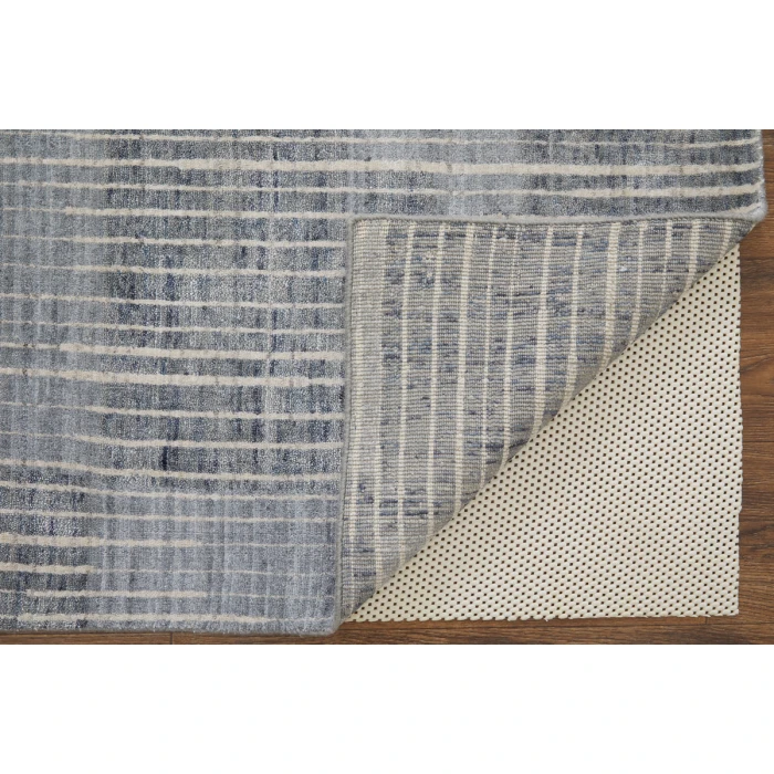 Feizy Eastfield Casual Abstract, Blue/Ivory/Gray, 2'-6" x 8' Runner