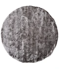Feizy Indochine Luxury & Glam Solid, Gray/Black, 8' x 8' Round Rug