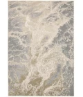 Feizy Aura Industrial Abstract, Ivory/Silver/Gold, 13' x 20' Area Rug