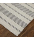 Feizy Duprine Casual Stripes, Gray/Ivory, 4' x 6' Accent Rug
