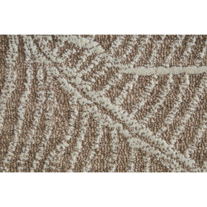 Feizy Winston Taupe/Ivory WNS8B02F 10ft. x 14ft. Rect. Rug