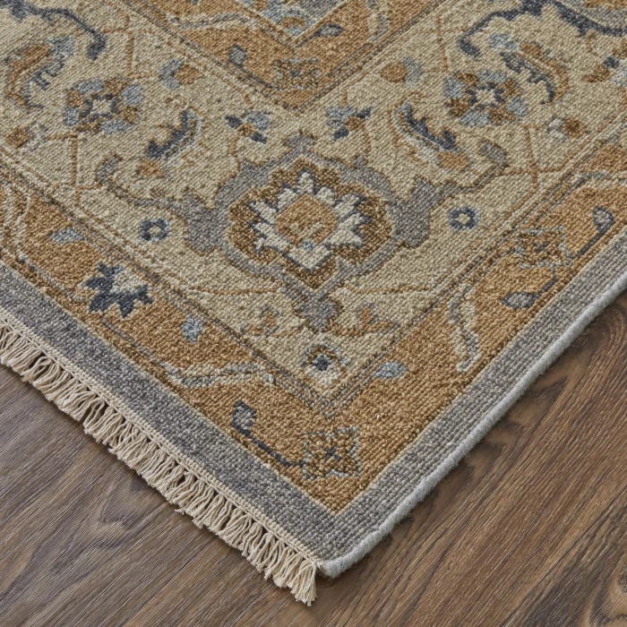 Feizy Corbitt Classic Oriental, Gray/Gold, 2'-6" x 12' Runner