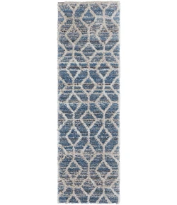 Feizy Mynka 39ICF BLUE Area Rug 2 ft. 6 in. X 8 ft. Runner