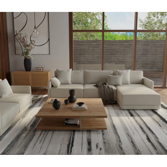 Feizy Jewel Silver/Black COJ39CJF 6ft.7in. x 9ft.6in. Rect. Rug