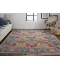 Feizy Beall Luxe Wool Arts and Crafts Rug, Swedish Blue, 11ft - 6in x 15ft Area Rug