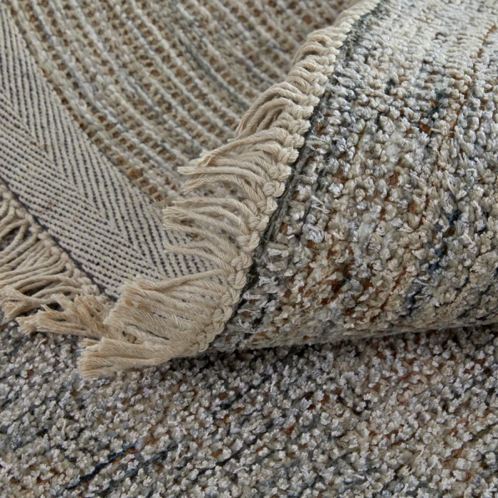 Feizy Caldwell Bohemian & Eclectic Distressed, Gray/Blue/Taupe, 9' x 12' Area Rug