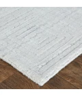 Feizy Redford Minimal Viscose Rug, White/Gray, 5' x 8' Area Rug