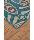 Feizy Harlow Mid-Century Modern Abstract, Blue/Ivory/Black, 10' x 13'-2" Area Rug