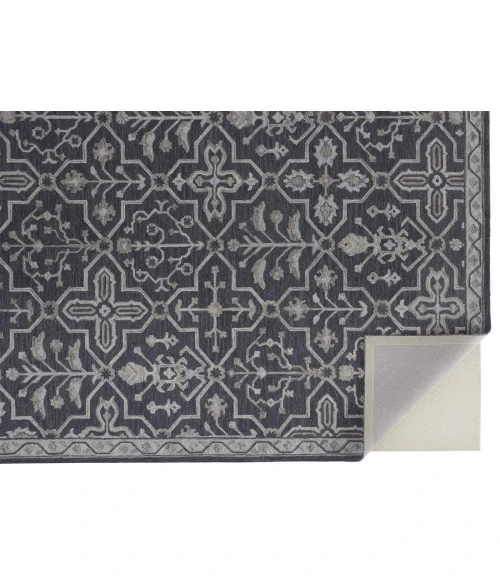 Feizy Fallon Rustic Farmhouse Rug, Ornamental, Odyssey Gray, 2ft x 3ft Accent Rug